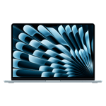 Apple macbook air m4 chip with 10 core cpu and 10 core gpu mac os laptop 15 3 inch mw1g3hn a skyblue 16gb 256gb Front View