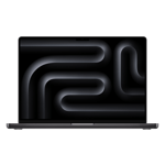 Apple macbook pro m3 pro chip with 12 core cpu and 18 core gpu mac os laptop mrw13hn a space black 36gb 512gb Front View