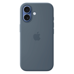 Apple silicone case with magsafe for apple iphone 17 anchor blue 1