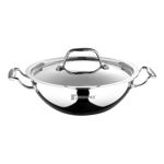 Bergner argent triply kadai with ss lid 2 5 l Front View
