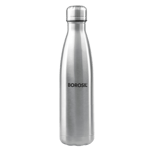 Borosil bolt 750ml double wall water bottle silver Front View