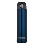 Borosil novo titanium 500 ml flask water bottle blue 1