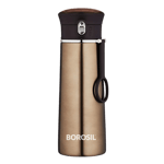 Borosil travelease 360 ml flask water bottle brown 1