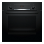 Bosch 66 l series 4 built in microwave oven hbj534eb0i black Front View