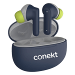 Conekt cadence plus true wireless blue Front Left View
