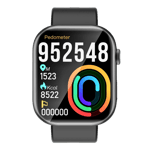 Conekt slay pro smartwatch black Front View