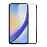 Cool Touch 6D Tempered Glass Screen Protector For Samsung Galaxy A35 5G A55 5G Black side view