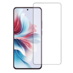 Cool touch 6d tempered glass screen protector for oppo f25 pro 5g black Front View