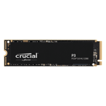 Crucial p3 nvme 1tb m 2 2280 ssd internal storage device 1tb black Front View
