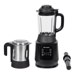 Faber fpb1800w bk 1800w digital power blender mixer grinder 2 jars black Full View