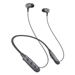 Fingers cozy bluetooth headset black silver Front View