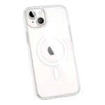 Flifit magnetic full protection back case for apple iphone 15 Transperent Back View