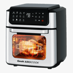 Geek 12 l airocook helix airfryer microwave oven gkcaf0191 silver front Right View