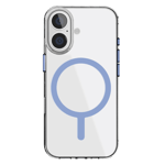 Gripp clear xtreme magsafe case for apple iphone 16 plus blue Back View