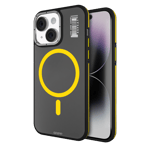 Gripp raigor magsafe case for apple iphone 15 yellow Front Back View