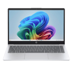 HP OmniBook 3 NGAI AMD Ryzen AI 5 340 Windows 11 Home Laptop 15 fn0007AU Glacier Silver 16GB 512GB front view