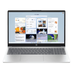 HP amd ryzen 3 7320u windows 11 home laptop 15 fc0564au natural silver 8gb 512gb Front View