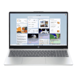 HP intel core i3 13th gen windows 11 home laptop 15 fd0465tu natural silver 8gb 512gb Front Back View