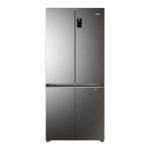 Haier 520 l frost free side by side 4 door 3 star refrigerator hrb 600is inox steel Front View