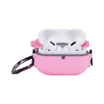 Heiger defence hard shell shock proff case for apple airpods pro 2nd gen pink Front View