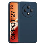 Inbase cloth silicon back case for oppo f27 5g blue Front Back View