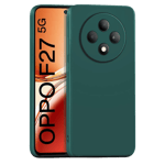 Inbase cloth silicon back case for oppo f27 5g green Front Back View