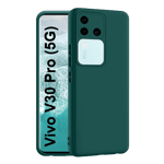 Inbase cloth silicon back case for vivo v30 v30 pro 5g green Front Back View