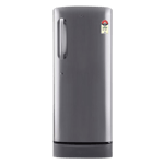 LG 224 l direct cool single door 5 star refrigerator gl d241apzu dpzzebn shiny steel Front View