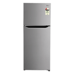LG 240 l frost free double door 2 star refrigerator gl s292spzy apzzebn shiny steel Front View
