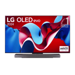 LG 4k ultra hd smart oled evo tv c4 77 inch Front View