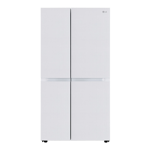Lg 650 l frost free side by side door refrigerator gl b257dlw3 dlwzebn linen white Front View