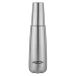 Milton vertex 1000 ml water bottle with tumbler steel Front View