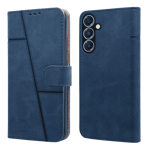 New case flip back case for samsung galaxy a16 5g blue Front Back View
