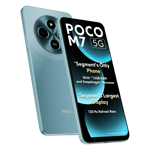 Poco M7 5G Ocean Blue 8GB 128GB back top view 1