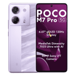 Poco m7 pro 5g lavender frost 6gb 128gb Front Back View