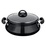 Premier trendy black handi fish pot mini Front View