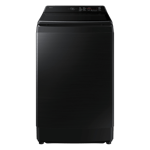 Samsung 12 0kg fully automatic top load washing machine with ai wash and heater wa80f12b6btl black caviar 12 0 kg Front View