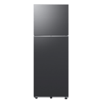 Samsung 330 l frost free bespoke ai double door refrigerator rt34dg5a4db1hl black matt Front View