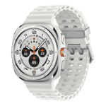 Samsung galaxy watch ultra 2025 lte titanium white Front Right View