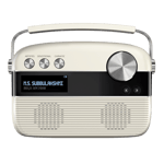 Saregama carvaan 6w tamil portable bluetooth speaker porcelain white Front View