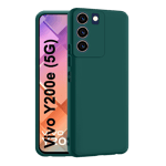 Space cloth silicon back case for vivo y200e 5g Green Front Back View