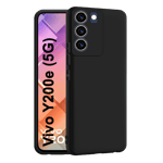 Space cloth silicon back case for vivo y200e 5g black Front Back View