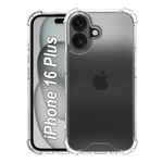 Space hard clear case for apple iphone 16 plus transparent Front Back View