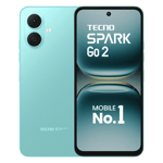 Tecno spark go 2 turquoise green 64gb 4gb ram Front Back View