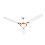Usha Racer Chrome 1200 mm Ceiling Fan Rich White Bronze front view