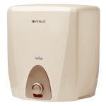 Venus splash copper storage water heater 25 litre ivory Front Left View