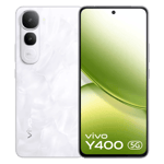 Vivo y400 5g glam white 8gb 128gb Front Back View