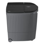 Whirlpool 9 0kg semi automatic washing machine hydrowash elite midnight grey Front View