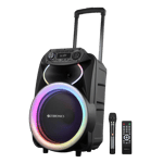 Zebronics zeb ginox 80w party bluetooth speaker black Full View