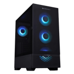 Zebronics zeb titan full tower premium mesh gaming case tg 3 1 120mm black Front Side View